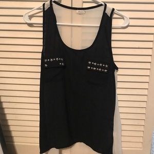 Black and white tank top